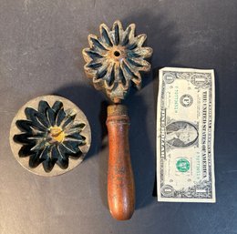 Antique Bronze Millinery Flower Mold Signed New York Art Flower Mold  Co.