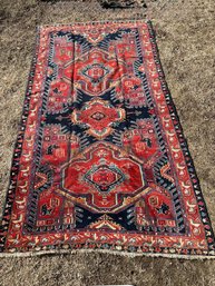70 X 132 Semi Antique Persian Malayer Wool Carpet