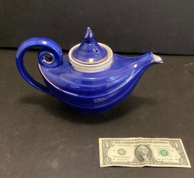 Vintage Hall Aladdin Cobalt Blue Ceramic Tea Pot