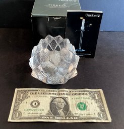 Orrefors Firefly Crystal Tea-light Candle Holder
