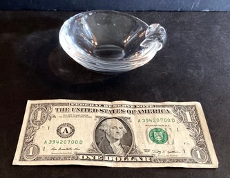 Small Substantial Steuben Glass Olive  Bowl