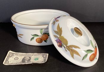 Mid Century Royal Worcester Eversham Oven To Table Oval Covered Casserole Dish.