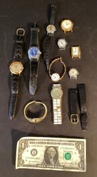 Vintage 10 Watch Assortment Men And Women's Watches