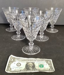 6  Waterford Crystal Claret  Wine Glasses: Tramore Design