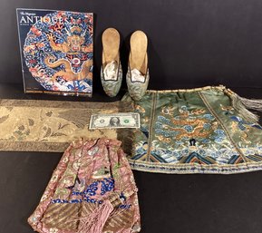 Beautiful Antique Silk Hand Embroidered Artifacts And Antiques Magazine Featuring Asian Art