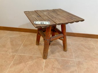 Original Antique Adarondeck Side Table