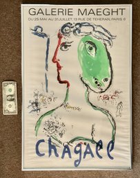 Original 1972 Chagall Poster LArtiste Phenix