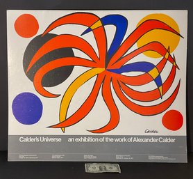 Original 1977 Alexander Calder Poster Pencil Signed
