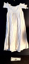 Antique Handmade Embroidered  Baby Dressing Gown