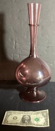 Vintage Claude Morin  Dieulefit Orchid Glass Bottle/vase