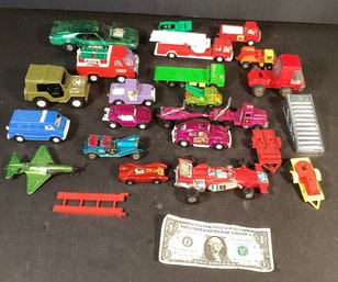 25 Piece Group Of Various Vehicles, Trailers, Ladder, And Plane