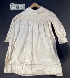 Antique Hand Made Childs Cotton Dress