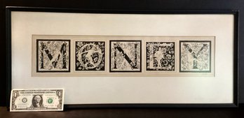 MONEY An Original Pen/ink Drawing By The Late Artist Gerald Garston.
