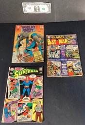 3 1960s Batman And Superman Comic Books