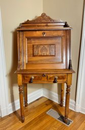 Antique Aerican Walnut Accountants Desk Circa 1870