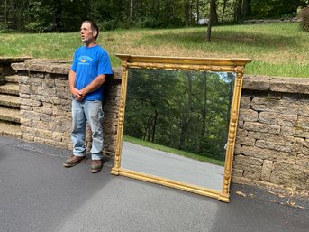 Large Guilded Federal Column Mirror