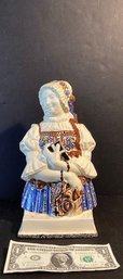 Vintage Michael Anderson Danish Ceramic Woman With Books
