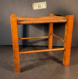 Arts & Crafts Style Oak Foot Stool