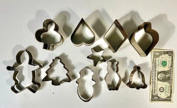 10 Antique Tin Cookie Cutters