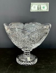 Waterford Footed Crystal Bowl: Seaspray Centerpiece