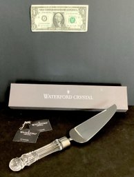 Waterford Crystal 1 Wide Crystal Cake/Pie Serrated Knife  With Stainless Blade