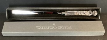 Waterford Crystal Lismore Serrated Cake/Knife Server/Stainless Steel & Crystal Glass