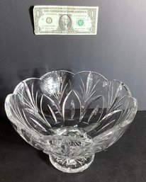 Signed Waterford Lead Crystal Canterbury Footed Bowl