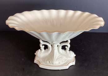2 Vintage Lenox Porcelain  Aquarius Series Pedestal Bowl