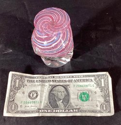 Smalls Idle Bud  Hand Blown Art-glass Jar By Artist Heron 1994