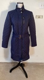 New With Tags Size Large Cole Haan Woman's Winter Coat : Indian Ink/Color & Belted