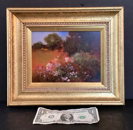 Original Dominique Oil Painting Of Women In The Garden