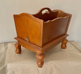 Solid Cherry Frenc Style Magazine Rack