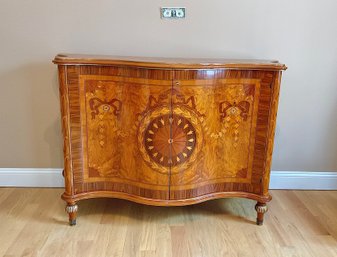 Italian Style Commode Walnut & Satin Wood Fancy Veneers
