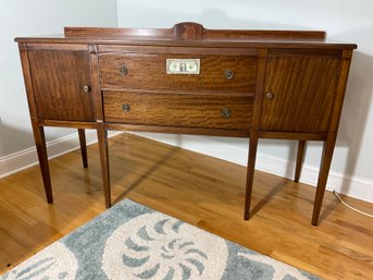 Vintage Labeled PAINE BOSTON Flaming Mahogany Sideboard ( REFINISHED )