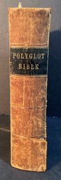 Antique 1847 Polyglot Bible Published By Pratt Woodford & Company
