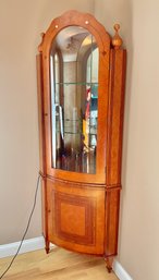 Italian 2 Piece Inlayed Corner Cabinet Very Elegant Inlays