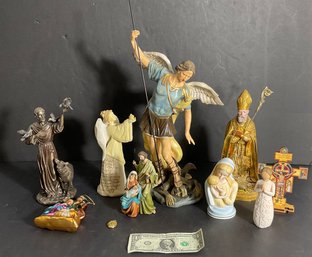 Lot Of 10 Religious Figures