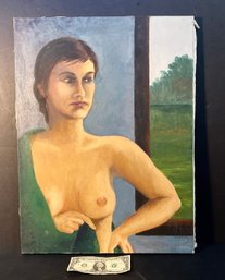 Original Louise Feldman Oil Painting On Canvas Signed Dated 1963