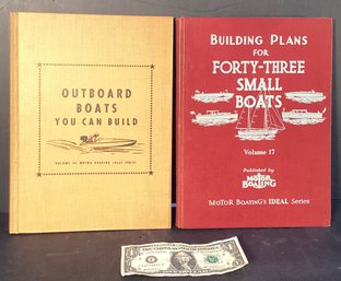 2 Vintage Hard Cover Books On Building Boats From 1936 & 1958
