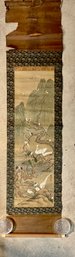 Antique Chinese Watercolor Painting Scroll 19 Th. Century