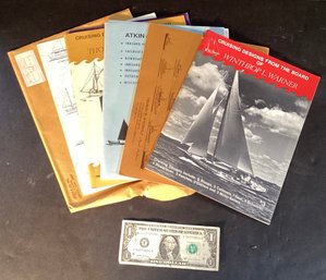 6 Vintage Softcover Publications For Sailboats,motor Yachts, Cruise Boats, Fishing Boats