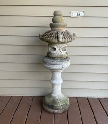 3 Piece Aggregate Stone Asian Inspired Fountain