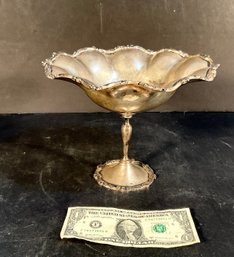 Mexican Sterling Compote With Fancy Trim