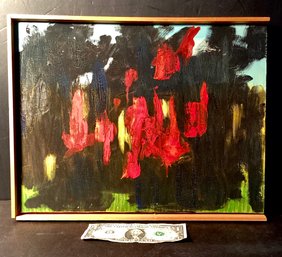 Original Oil On Canvas Painting Titled: Anguish By L. Feldman