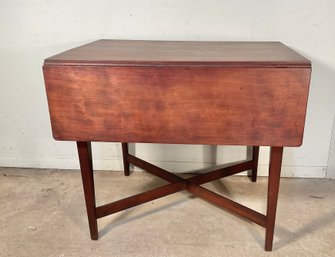 Antique Chippendale Pembroke Table With Stretchers & Drawer Circa 1780