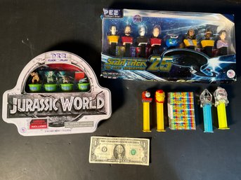Lot Of PEZ DESPENCERS STAR WARS, JURASSIC WORLD, THOMAS TANK ENGINE