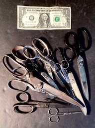 10 Vintage Scissors In Various Sizes