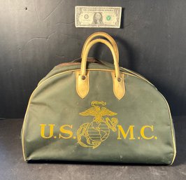 WWII UNITED STATES MARINES CORP. SMALL DUFFEL BAG