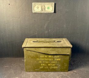WWII M61 Metal  Ammunition Box
