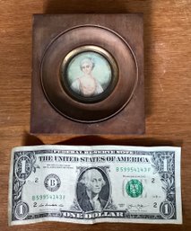 Miniature  Antique Painting On Ivory Circa 1800 French Signed